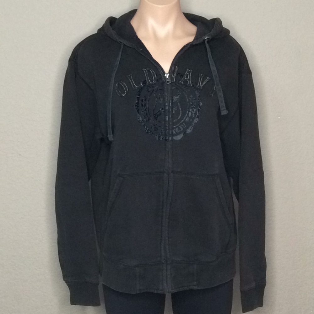 Vintage Old Navy Relaxed Zip Brown Hoodie Women’s M